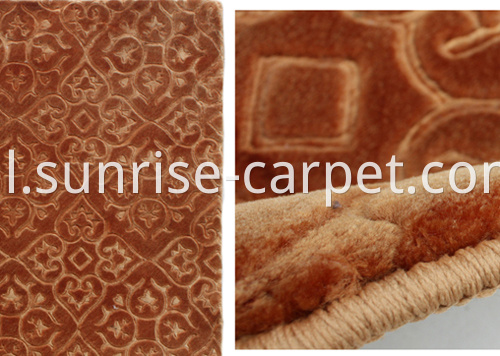 embossing design rug